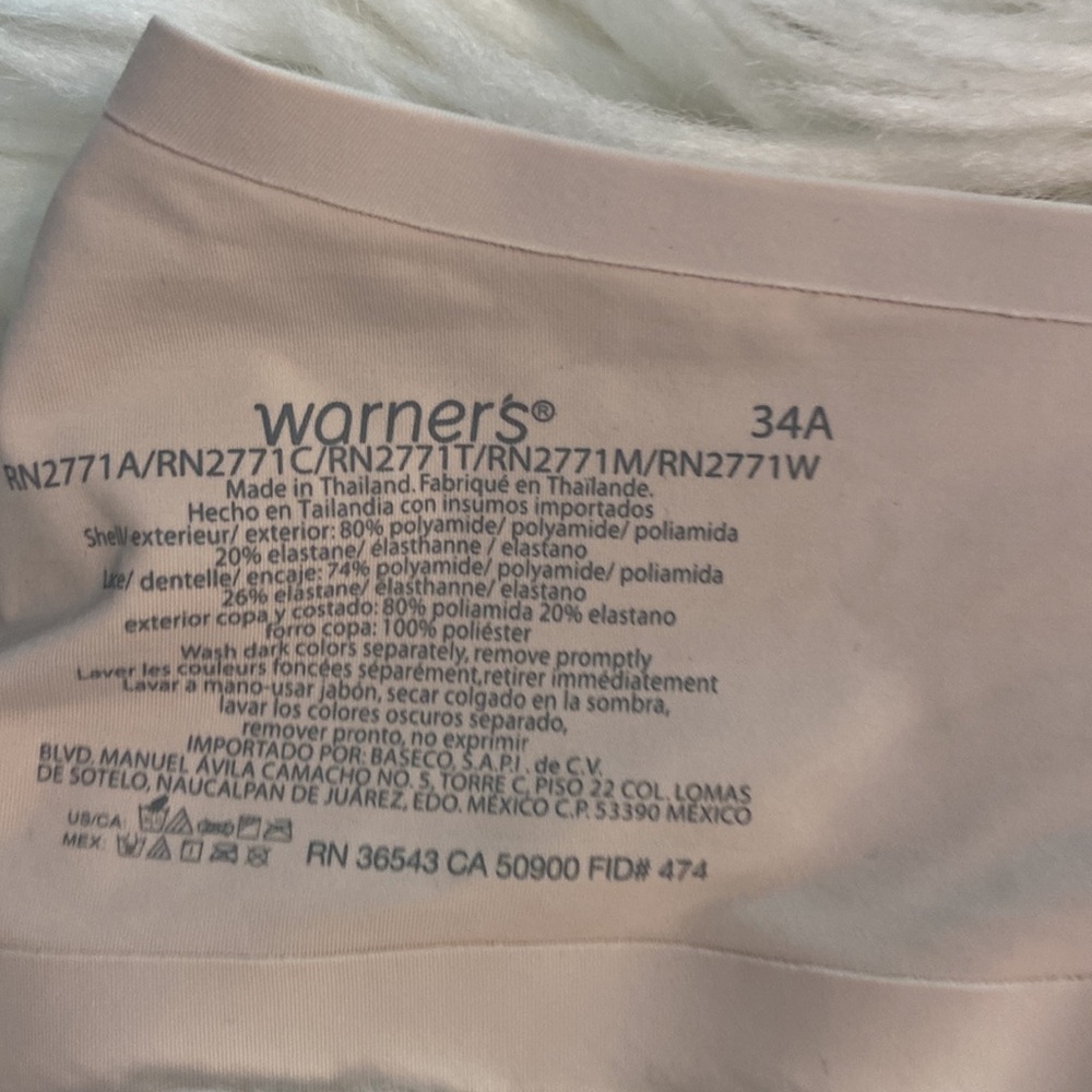 Warners Bra size 34A brand new with tag silky soft fabric for luxurious comfort - Picture 4 of 12